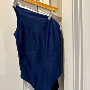 Women’s Navy Colored Summersalt Brand Sidestroke Style Swimsuit